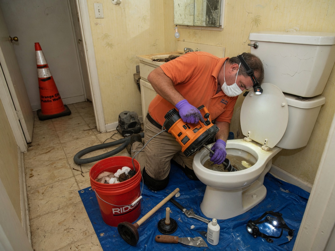 Clogged Toilet Repair in Orange City, FL